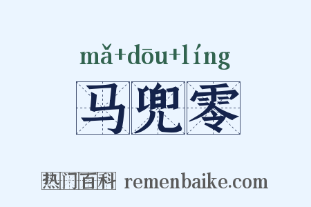 马兜零是什么意思的图片